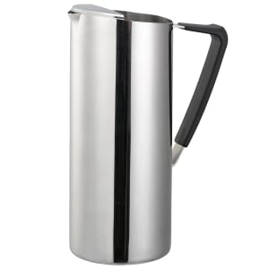 482-X7DWPS 54 oz Double Wall Water Pitcher - Polished Stainless Steel w/ Rubber Handle