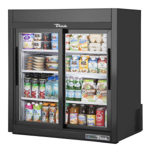 598-GDM09SQHCLDWHT 36" Countertop Refrigerator w/ Front Access - Sliding Doors, White, 115v