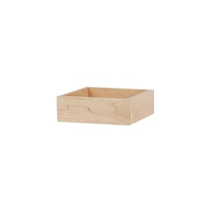 151-22313271 6" Square Display Box - 2"H, Maple Wood