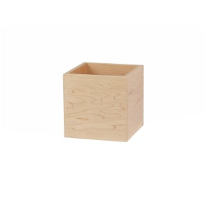 151-22313671 6" Square Display Box - 6"H, Maple Wood