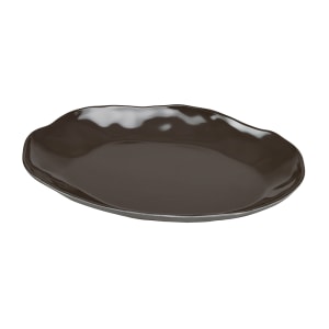 151-22306912101 12" x 9" Oval  Marin Platter - Melamine, Cinder