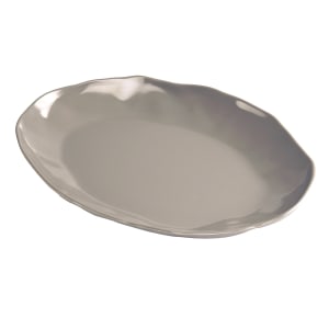 151-22306912102 12" x 9" Oval  Marin Platter - Melamine, Ash Gray