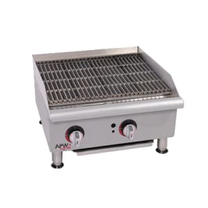 011-GCB24SNG 24" Gas Charbroiler w/ Cast Iron Grates, Natural Gas