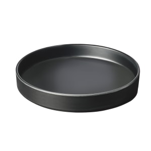 151-220171013 10" Round Melamine Hudson Plate, Black