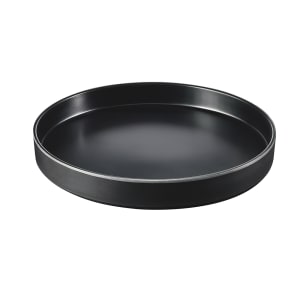 151-220171213 12" Round Melamine Hudson Plate, Black
