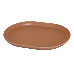 151-22018109 14" x 11 1/4" Oval Hudson Platter - Melamine, Terra Cotta