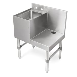 416-UBBS1824X 24" Underbar Station w/ Dump Sink - 18"D x 32 1/2"H