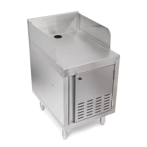 416-UBPS2424RX Underbar Point of Service Cabinet w/ 6" Backsplash - 24"W x 24"D x 32 1/2"H