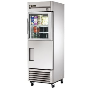 598-TS231G1LH 27" One Section Reach In Refrigerator, (1) Glass Door & (1) Solid Door, Left Hinge, 115v