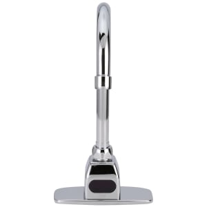 813-Z6920XLACACP4 Deck Mount Gooseneck Sensor Faucet w/ 0.5 gpm Aerator & 6 VDC Power Converter - 4" Plate, Chrome