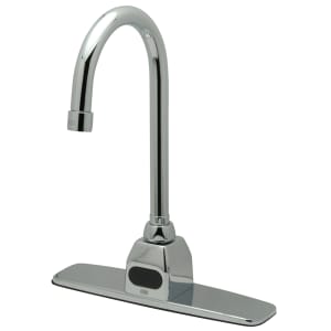 813-Z6920XLCP8FC15 Deck Mount Gooseneck Sensor Faucet w/ 1.5 gpm Flow Control & 8" Cover Plate - Chrome