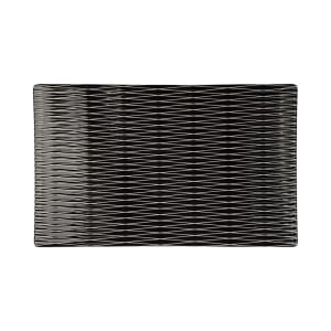 701-M10638RCB Rectangular Melamine Display Tray - 10 1/2" x 6 3/8", Black