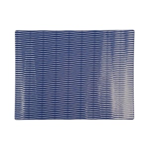 701-M978RCLAP Rectangular Melamine Display Tray - 12 3/4" x 9 7/8", Lapis