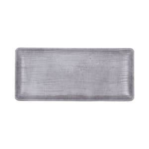 701-B20378CM Rectangular Melamine Denali Plate - 11 3/8" x 5 1/8", Cement