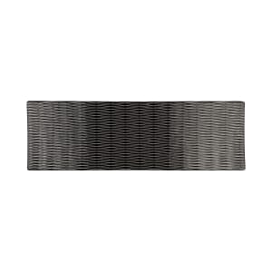 701-M20638RCB Rectangular Melamine Display Tray - 20 7/8" x 6 3/8", Black
