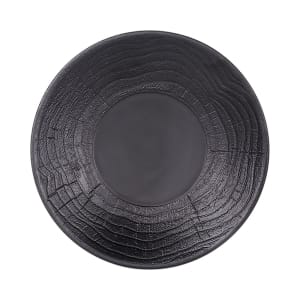701-B20363B 10 3/8" Round Melamine Denali Plate - Black