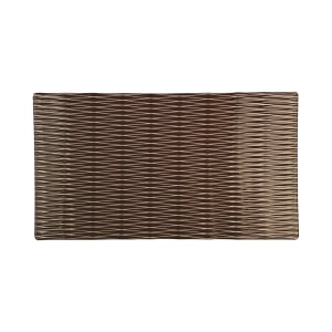 701-M12347RCCH Rectangular Melamine Display Tray - 12 3/4" x 7", Chocolate