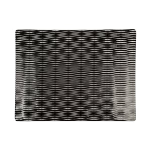 701-M978RCB Rectangular Melamine Display Tray - 12 3/4" x 9 7/8", Black