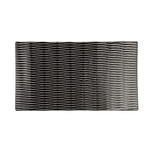 701-M12347RCB Rectangular Melamine Display Tray - 12 3/4" x 7", Black