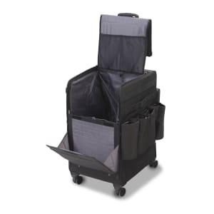 650-2088 In Room Rolling Housekeeping Cart w/ Handle - 20"L x 16"W x 28 3/4"H, Nyl...