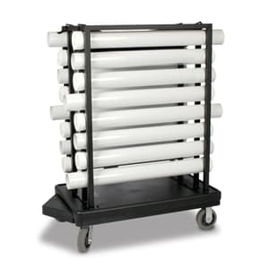 650-2799 Transport Cart for Stanchions - 50"L x 25"W x 57"H, Steel