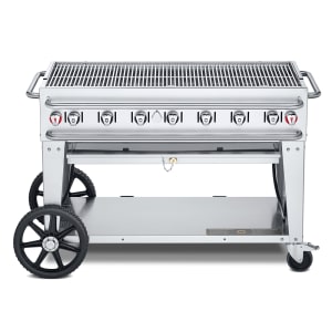 828-RCB48LP 46" Mobile Gas Commercial Outdoor Grill w/ Water Pans, Liquid Propane 