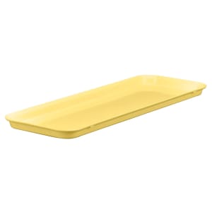 144-1230MT145 Rectangular Market Display Tray - 12 7/16" x 30" x 3/4", Yellow