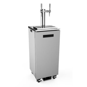522-ND21TS59 17" Mobile Nitrogen Dispenser w/ (1) 3 gal Keg Capacity - (1) Column & (2)...