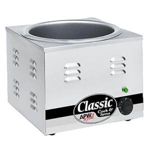 APW Wyott 3D-W3VI-120 22 qt Classic Countertop Food Warmer - 22 1/16L x 14  1/16W x 9 3/4H