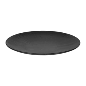 701-B380130B 13" Round Melamine Plate, Black