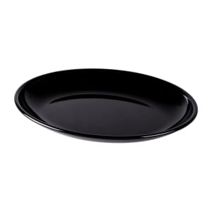 701-M1216OVB 16" x 12" Oval Classic Platter - Melamine, Black