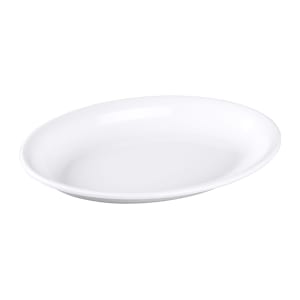 701-M1510OVNW 15" x 10" Oval Classic Platter - Melamine, White