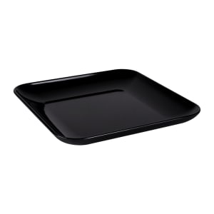 701-M1325SQB 13 1/4" Square Classic Platter - Melamine, Black
