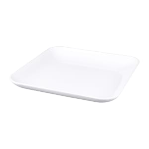 701-M1325SQNW 13 1/4" Square Classic Platter - Melamine, White