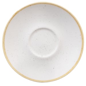 893-SWHSCSS1 6 1/4" Round Stonecast Saucer - Ceramic, Barley White