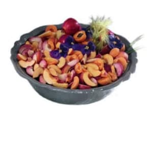 017-9054P 10 qt Salad Bowl, Aluminum/Pewter-Glo