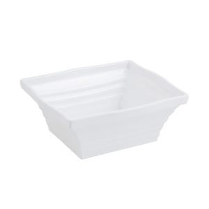 017-53102WH 4 qt Square Melamine Serving Bowl, White