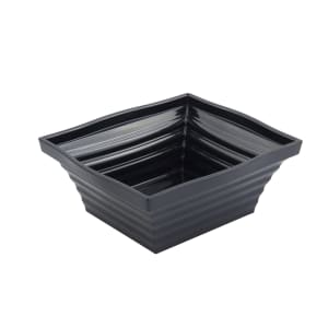 017-53102BLK 4 qt Square Melamine Serving Bowl, Black