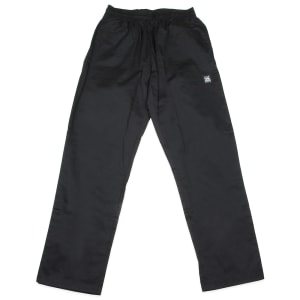 094-P020BKXL Chef Pants w/ 2" Elastic Waist & 4 Pockets, Black, X-Large