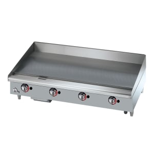 062-648TSPFNG 48" Gas Griddle w/ Thermostatic Controls - 1" Steel Plate, Natural Gas