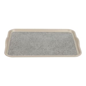 144-1418VCH380 Rectangular Versa Camtray® Tray w/ Handles - 14" x 18", Fiberglass, Ivory w/ Sahara