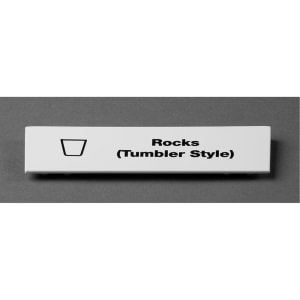 144-CECRT6000 "Rocks (Tumbler Style)" Snap On Extender ID Clip for All Camracks - 5"L x 1 9/16", White