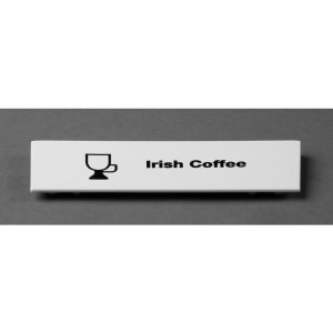 144-CECIC6000 "Irish Coffee" Snap On Extender ID Clip for All Camracks - 5"L x 1 9/16", White