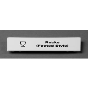 144-CECRF6000 "Rocks (Footed Style)" Snap On Extender ID Clip for All Camracks - 5"L x 1 9/16", White
