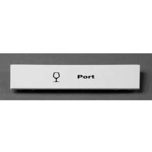 144-CECPO6000 "Port" Snap On Extender ID Clip for All Camracks - 5"L x 1 9/16", White