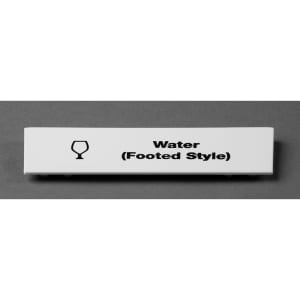 144-CECWF6000 "Water (Footed Style)" Snap On Extender ID Clip for All Camracks - 5"L x 1 9/16", White