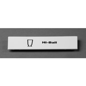 144-CECHB6000 "Hi Ball" Snap On Extender ID Clip for All Camracks - 5"L x 1 9/16", White