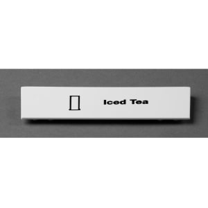 144-CECIT6000 "Iced Tea" Snap On Extender ID Clip for All Camracks - 5"L x 1 9/16", White