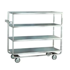 121-761 Queen Mary Cart - 4 Levels, 700 lb. Capacity, Stainless, Raised Edges
