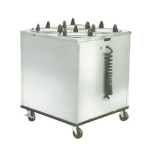 121-929208 30 5/8" Heated Mobile Dish Dispenser w/ (4) Columns - Stainless, 208v/1ph